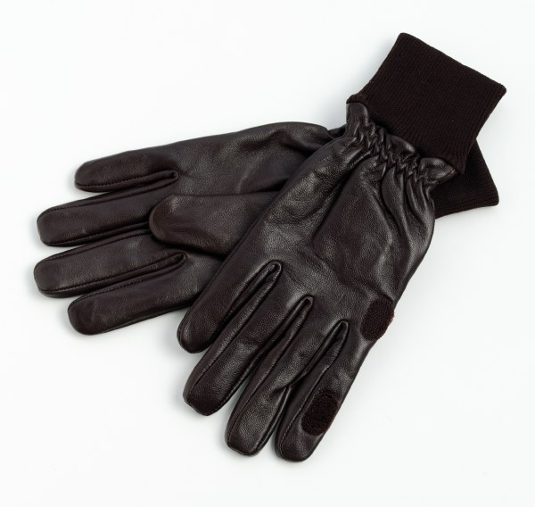 Laksen Sandwell brown leather shooting gloves