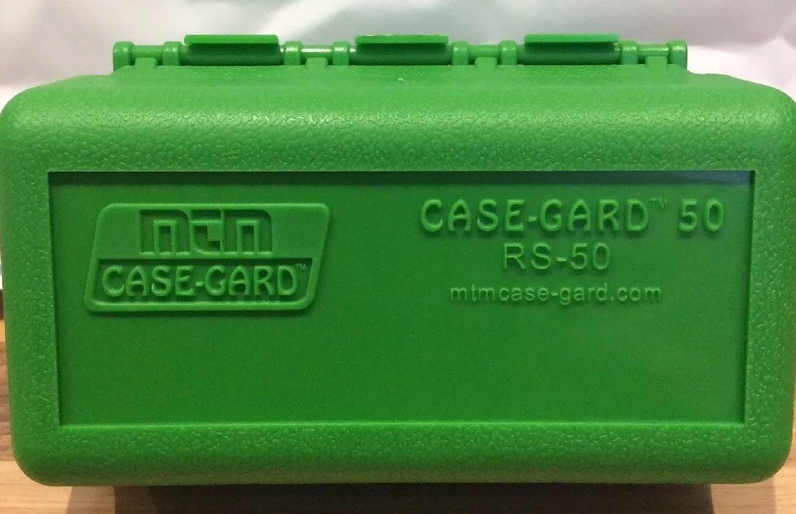 MTM CASE GARD 50 round ammo bullet box - RS50 MADE IN USA